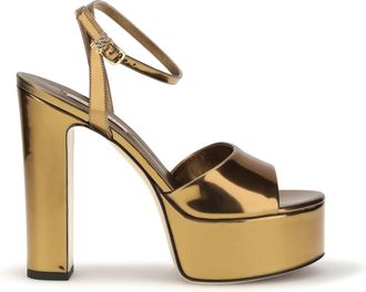 Casadei Patty Platform Sandals - Gold
