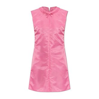 Maison Margiela Short Dresses, female, Pink, Size: 2XS Bow Detail Mini Dress