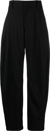 Bottega Veneta Wool Wide-Leg Trousers - Womens - Wool/Cotton