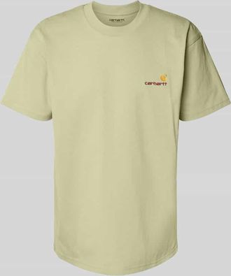 Carhartt Work in Progress T-Shirt mit Label-Stitching in Hellgruen, Größe XXL