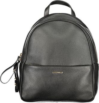 Coccinelle Black Leather Womens Backpack