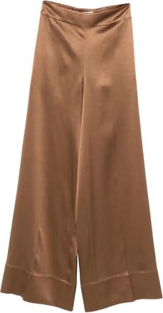 Joseph Pantaloni Dijon in seta - Marrone