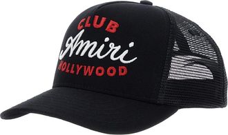 Amiri Black Baseball Cap With Maxi Logo On The Front In Cotton Man