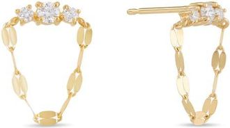 Lana Jewelry Solo Blake 14K Diamond Draping Earrings in 14K Yellow Gold at Nordstrom