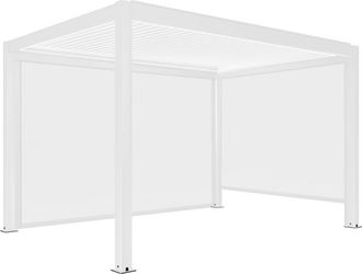 Oviala P&eacute;rgola bioclim&aacute;tica motorizada e iluminada 3x4m y 2 toldo