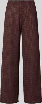 Only Straight Leg Hose in Strukturoptik Modell ILSE in Schoko, Gr&ouml;&szlig;e XL