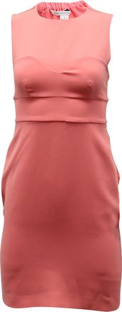 Diane Von F&uuml;rstenberg Diane Von Furstenberg Colorblock Sleeveless Tamika Dress in Peach Triacetate