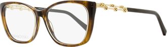 Swarovski Womens Soft Rectangular Eyeglasses SK5383 047 Brown Melange 54mm