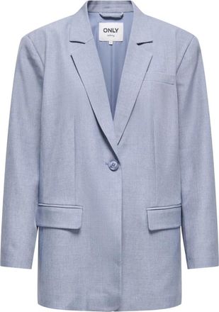 Only Onllinda Blazer - Dames - Blazers - Blauw - M - Leer - Jassen