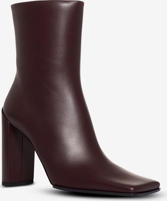 Alaia Lederstiefeletten mit Blockabsatz Square