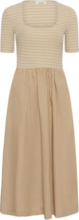 Soaked In Luxury Jurken - Dames - Casual kleedjes - Beige - XL - Kleedjes