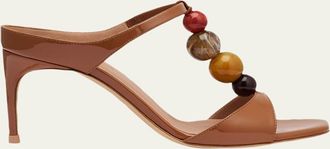 Malone Souliers 70mm Lena Resin Patent Leather Mules