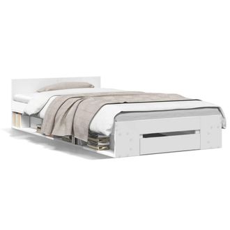 Berkfield Home Bed Frame with Drawer without Mattress White 90x200 cm
