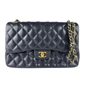 Chanel Pre-owned Vintage Schoudertas - Dames - Pre-owned - Zwart - Maat: ONE Size Leer