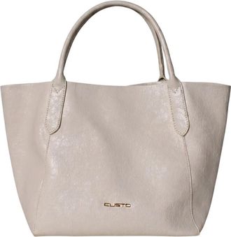 Custo Barcelona Tote Bag - Dames - Shoppers - Beige - ONE Size - Leer - Tassen