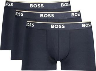 HUGO BOSS Trunks 3-Pack Katoen Stretch - Heren - Onderbroek - Blauw - L - Katoen - Ondergoed