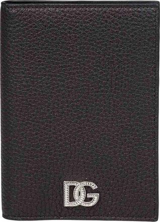 Dolce & Gabbana Dolce & Gabbana Black Leather Passport Holder