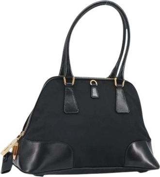 Prada Pre-owned Nylon Handbag - Dames - Vintage Handtas - Zwart - ONE Size - Nylon - Vintage