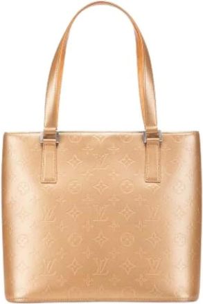 Louis Vuitton Pre-owned Tote Bags, female, Beige, Size: ONE SIZE Pre-owned Monogram Mat Stockton