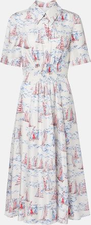 Emilia Wickstead Khloe printed wool midi dress