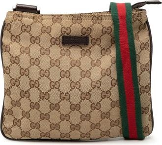 Gucci Pre-owned Gucci GG Canvas Web Crossbody Ladies TSQGU486BXDC2B19