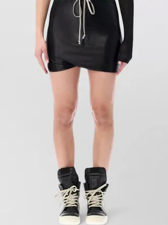 Rick Owens asymmetrical hem tailored shorts buds