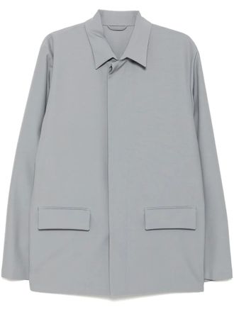 Rier wool shirt jacket - men - Wool - M - Grey