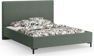 CXL by Christian Lacroix Cama con cabecero y baúl 160x200cm de tejido chenilla verde musgo