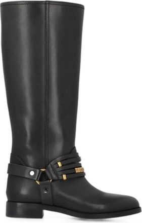 Pinko Pinko Laarzen - Dames - Hoge Laarzen - Zwart - 40 EU - Nylon - Schoenen