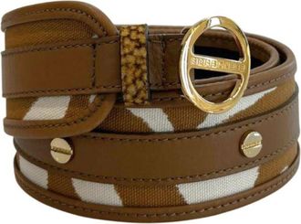 Borbonese Brown Genuine Leather Women Womens Belt