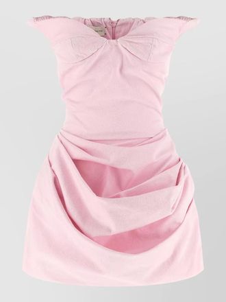 Magda Butrym off shoulder ruffled detail midi dress