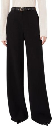 Max Mara Broeken, Dames, Zwart, 2Xs, Polyester, Mstamico Wijde Cady Broek