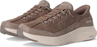 Skechers Contour Foam Cozy Fit Hands Free Slip-ins Womens Shoes Dark Taupe : 9.5 B - Medium, Synthetic
