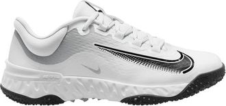 Nike Womens Alpha Huarache Elite 4 TF - Baseball Shoes - White / Black / Photon Dust Size 10.0