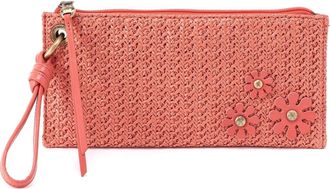 Hobo Vida Woven Wristlet in Wild Rose Woven Straw at Nordstrom
