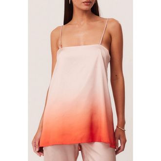 SNDYS Amaya Long Line Ombr&eacute; Top in Peach Ombre at Nordstrom, Size X-Large