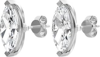 Diana M. Jewels 14kt 1.50cts Lab Grown 3 Prong Studs marquise cut, DEF color, VS clarity, excellent cut