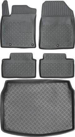 OEM Hyundai I30 Iii Hatchback De 2018 (juego) - Alfombrillas Para Coche + Alfombrilla Para Maletero