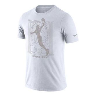 Nike MVP Series NBA Brooklyn Nets Durant Basketball Sports Short Sleeve White CT3998-100