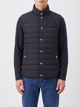 Brunello Cucinelli Gilet imbottito in nylon idrorepellente con collo alto