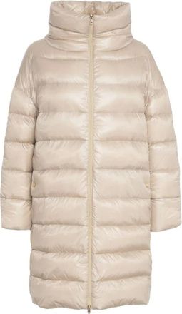 Herno Jassen, Dames, Beige, L, Gewatteerd donsjack
