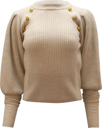 Veronica Beard Jude Sweater in White Wool