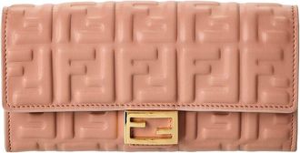 Fendi Fendi Baguette Leather Wallet On Chain