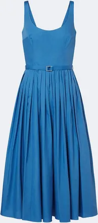 Emilia Wickstead Eglantine belted cotton poplin midi dress