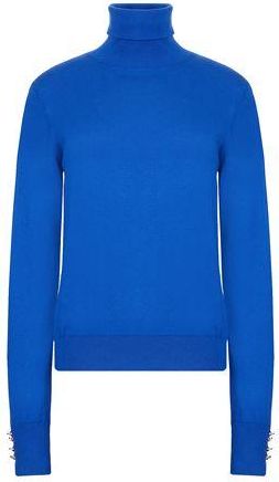 8 by YOOX KNIT METAL BUTTONS DETAIL ROLL-NECK