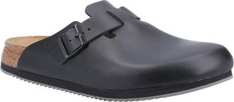 Birkenstock Boston Super Grip Leather Clogs