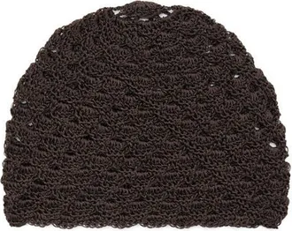 Mango Crochet Hat in Chocolate at Nordstrom