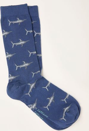 Fat Face FatFace Blue Swordfish Socks