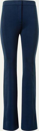 Akris Faris Side-Stripe Techno Neoprene Bootcut Pants