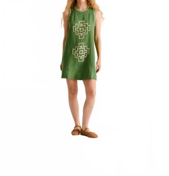 Carolina K Eva Dress In Reen Leaf